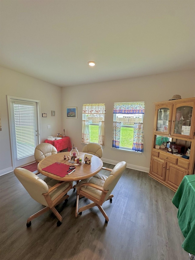 63 Windsor Way, Crawfordville, FL 32327 - dining area with wood finished floors, healthy amount of natural light, and recessed lighting