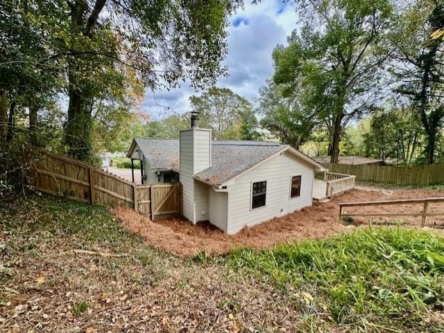 view of back of property