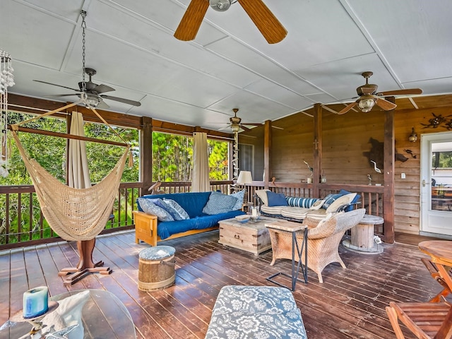 view of sunroom / solarium