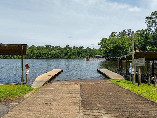 131 Alma Yates St, Quincy, FL 32351 - dock area featuring a boat ramp and a water view