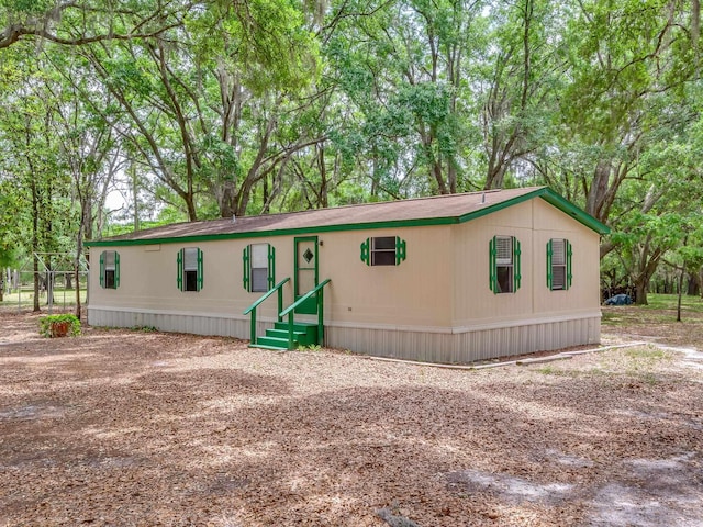 view of manufactured / mobile home