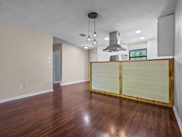 2600 Panther Creek Rd Unit A, Tallahassee, FL 32308 - unfurnished living room featuring wood finished floors and recessed lighting