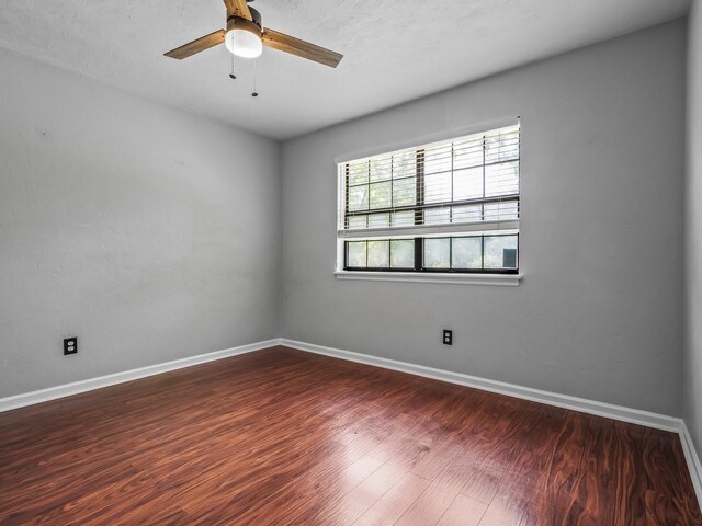 2600 Panther Creek Rd Unit A, Tallahassee, FL 32308 - spare room with wood finished floors and ceiling fan