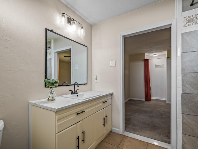 2600 Panther Creek Rd Unit A, Tallahassee, FL 32308 - bathroom featuring vanity and tile patterned floors
