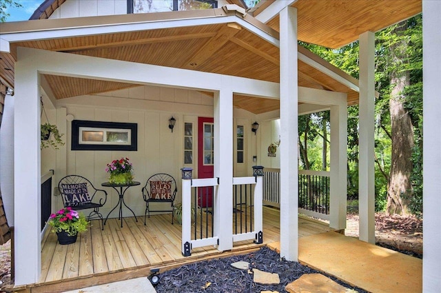 1645 Tallavana Trl, Havana, FL 32333 - doorway to property with covered porch and board and batten siding