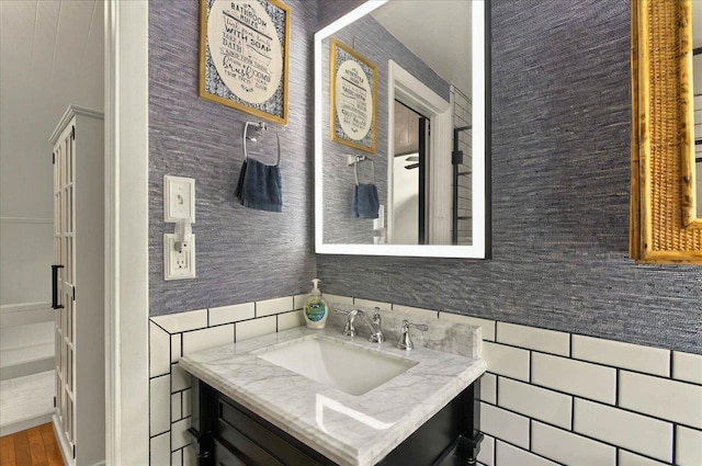 1645 Tallavana Trl, Havana, FL 32333 - bathroom featuring vanity and wood finished floors