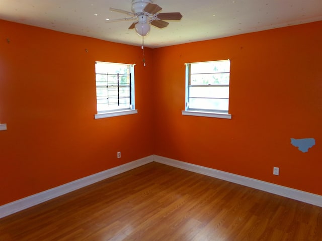 402 W Brent St, Chattahoochee, FL 32324 - spare room featuring light wood-style floors and a ceiling fan