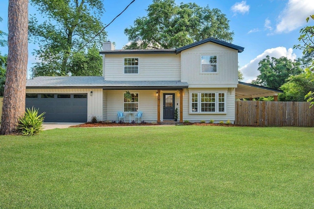 246 Intrepid Ct, Tallahassee, FL 32312 - traditional-style home featuring a garage, a chimney, and concrete driveway