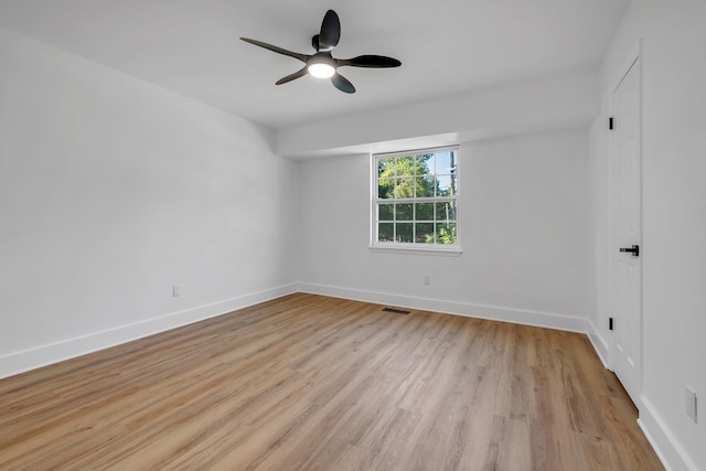 246 Intrepid Ct, Tallahassee, FL 32312 - spare room with light wood-style floors, baseboards, and a ceiling fan
