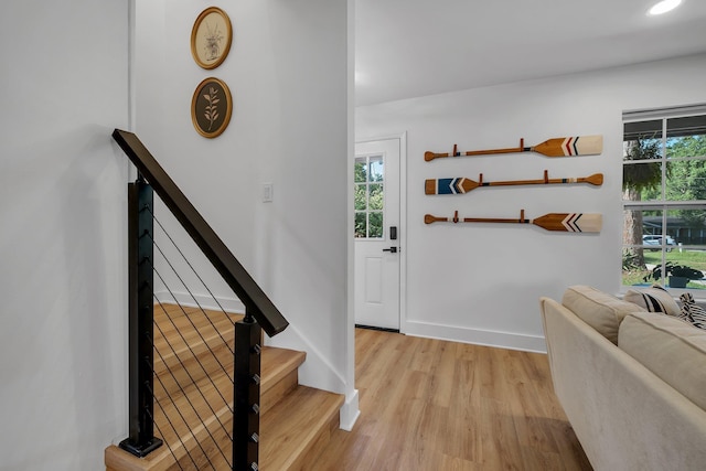246 Intrepid Ct, Tallahassee, FL 32312 - entrance foyer with light wood finished floors, healthy amount of natural light, baseboards, and recessed lighting