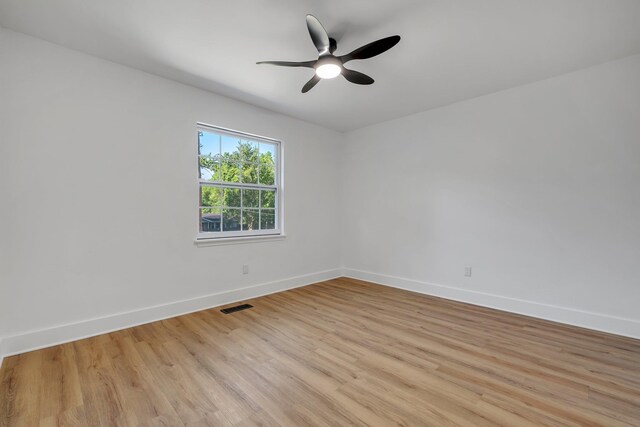 246 Intrepid Ct, Tallahassee, FL 32312 - spare room with baseboards, light wood finished floors, and ceiling fan