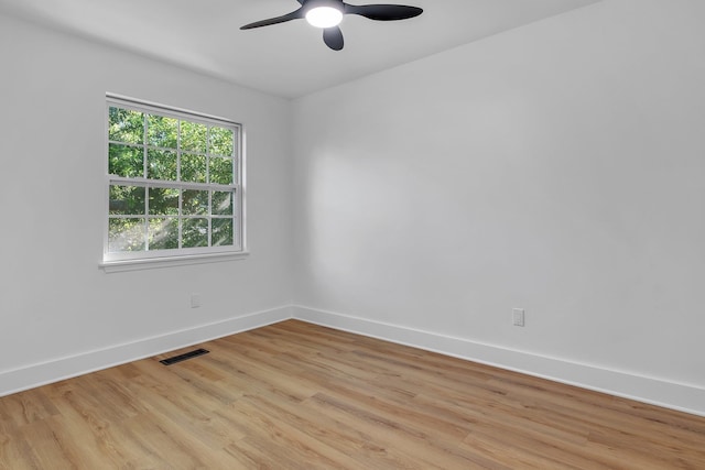 246 Intrepid Ct, Tallahassee, FL 32312 - unfurnished room featuring light wood-style flooring, baseboards, and ceiling fan