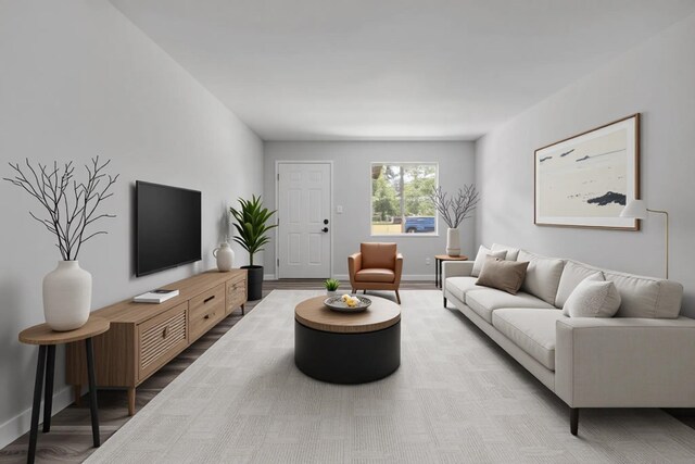 2314 Oxford Rd, Tallahassee, FL 32304 - living area with baseboards and wood finished floors