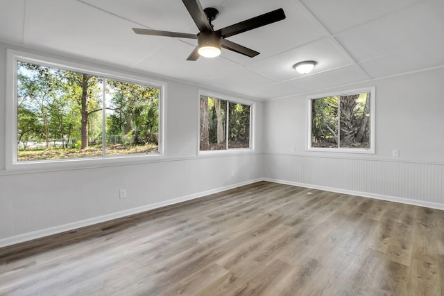 2314 Oxford Rd, Tallahassee, FL 32304 - unfurnished room featuring a ceiling fan and wood finished floors