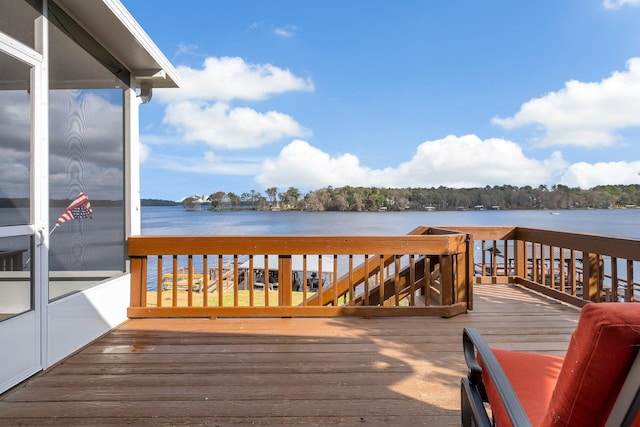 24252 Lanier St, Tallahassee, FL 32310 - dock area with a deck with water view
