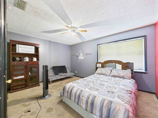 3696 Joel Aman Rd, Perry, FL 32347 - carpeted bedroom with ceiling fan