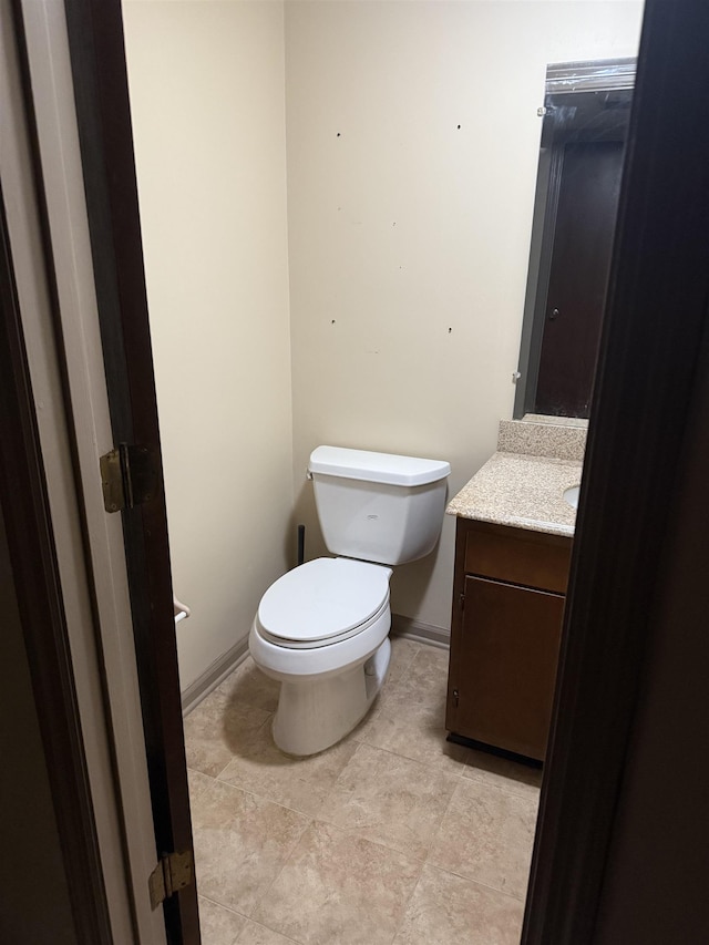 3726 Wicklow Cir, Tallahassee, FL 32309 - half bathroom with vanity and tile patterned floors