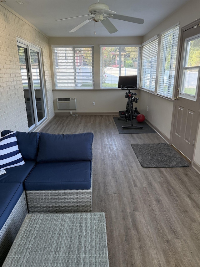 3726 Wicklow Cir, Tallahassee, FL 32309 - sunroom / solarium featuring wood finished floors and healthy amount of natural light
