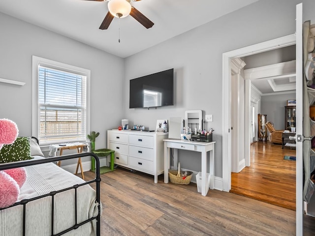 bedroom featuring hardwood / wood-style floors