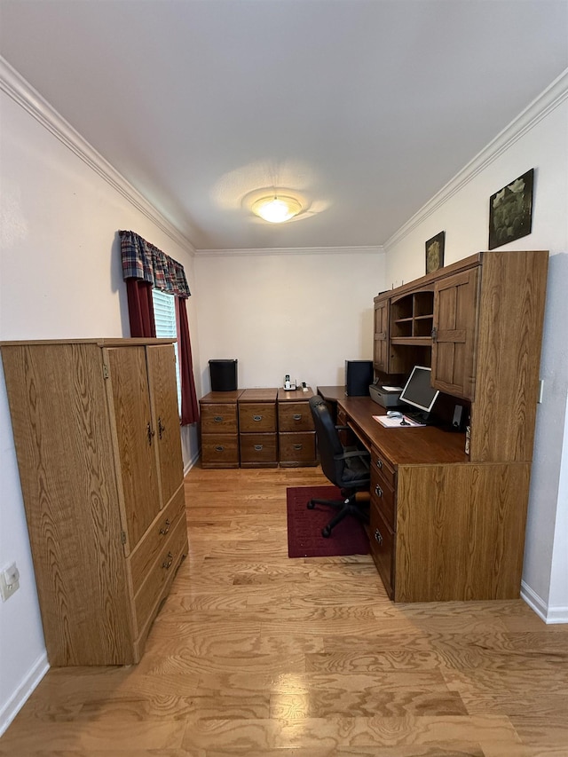 601 Judson Dr, Perry, FL 32348 - office space with light wood-style floors and crown molding