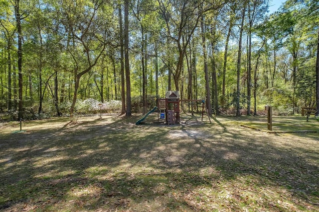 2227 Ten Oaks Dr, Tallahassee, FL 32312 - view of yard with a playground