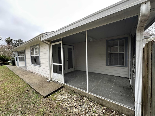 5356 Tewkesbury Trce, Tallahassee, FL 32309 - back of property featuring a patio area and french doors