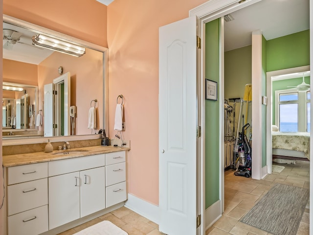 bathroom with vanity