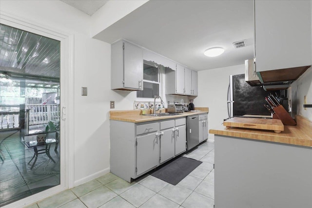 1520 Pullen Rd Unit 6, Tallahassee, FL 32303 - kitchen with a sink, dishwasher, light tile patterned floors, and light countertops