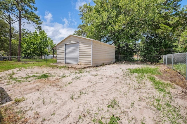 131 Delaware St, Carrabelle, FL 32323 - fenced backyard with a storage shed
