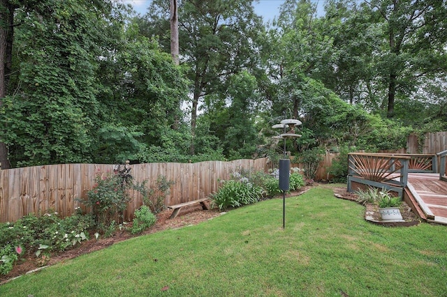 2032 Ascot Way, Tallahassee, FL 32312 - fenced backyard featuring a deck