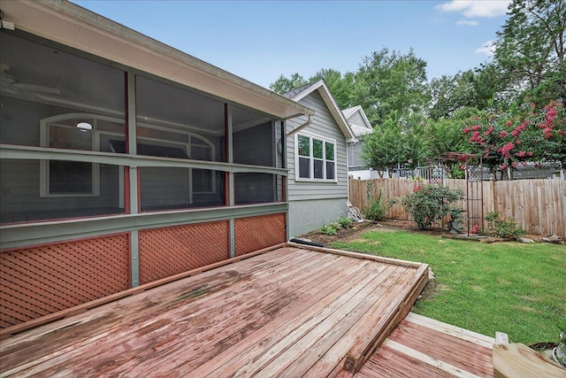 2032 Ascot Way, Tallahassee, FL 32312 - deck with a sunroom