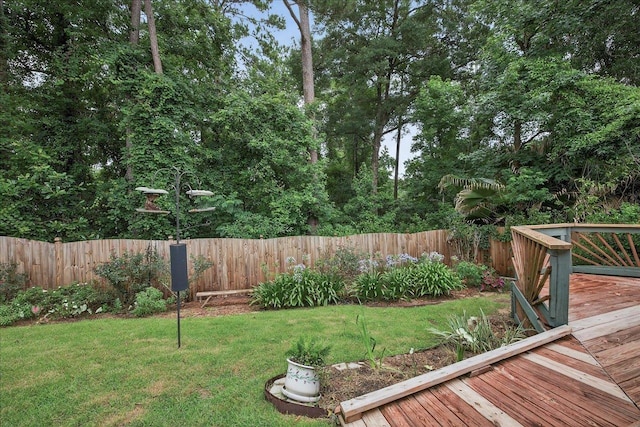2032 Ascot Way, Tallahassee, FL 32312 - view of yard with a wooden deck