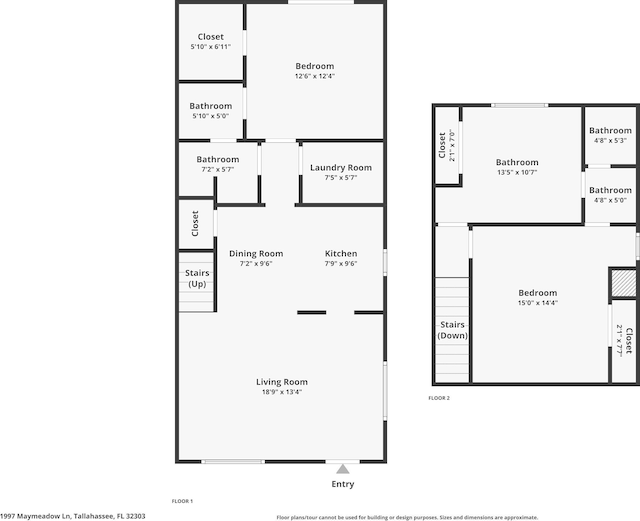 1997 Maymeadow Ln, Tallahassee, FL 32303 - floor plan / room layout