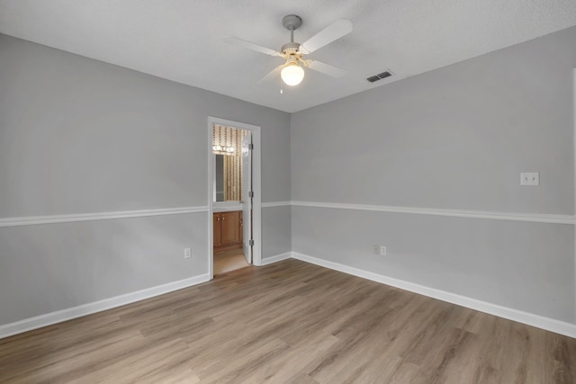 1997 Maymeadow Ln, Tallahassee, FL 32303 - spare room with light wood-type flooring, baseboards, and ceiling fan