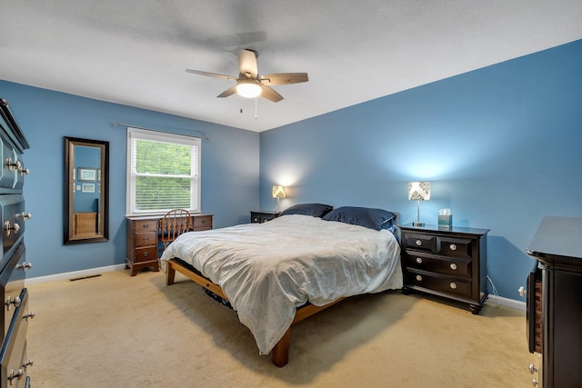 3514 Tullamore Ln, Tallahassee, FL 32309 - bedroom with light colored carpet and ceiling fan