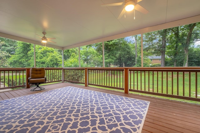 3514 Tullamore Ln, Tallahassee, FL 32309 - deck featuring ceiling fan
