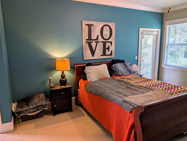 1850 Sagebrook Dr, Tallahassee, FL 32303 - bedroom with carpet and ornamental molding