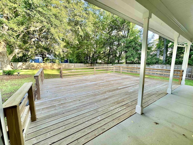 3646 Homestead Rd, Tallahassee, FL 32309 - wooden deck with view of scattered trees