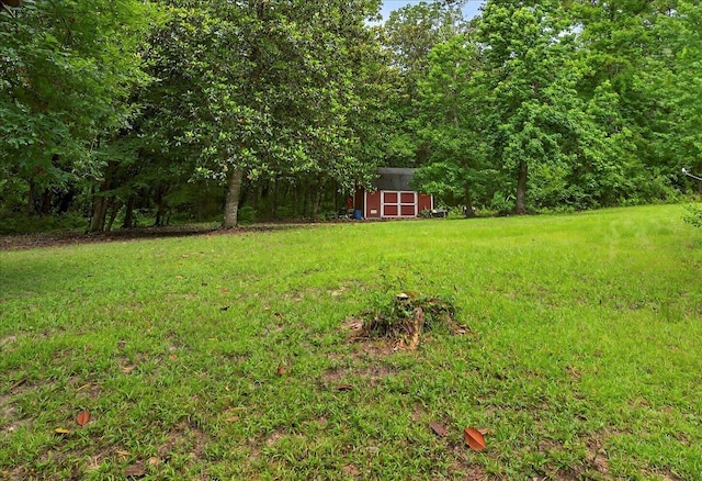 39 Wiregrass Ln, Quincy, FL 32351 - view of grassy yard with a storage shed