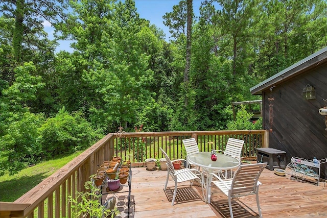 39 Wiregrass Ln, Quincy, FL 32351 - wooden deck featuring outdoor dining space