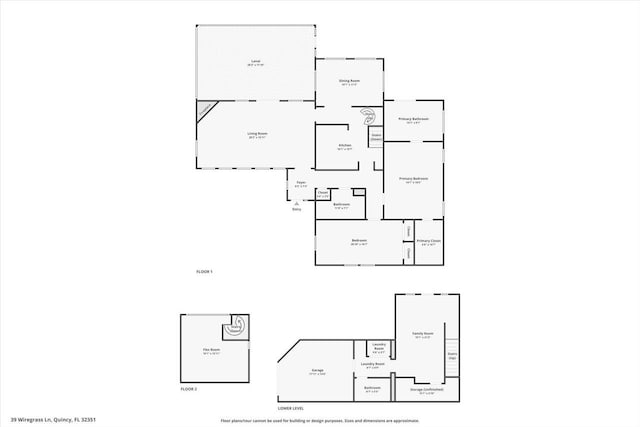 39 Wiregrass Ln, Quincy, FL 32351 - view of floor plan / room layout