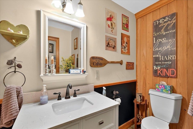 39 Wiregrass Ln, Quincy, FL 32351 - bathroom with vanity and a chandelier