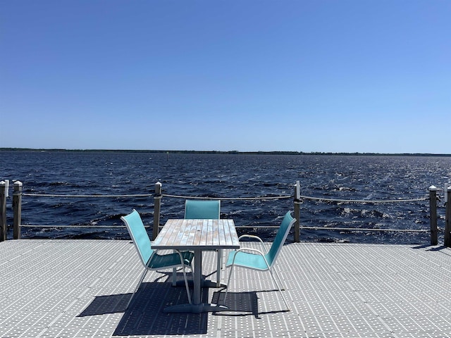2289 Surf Rd Unit B4, Ochlockonee Bay, FL 32346 - dock area featuring a water view