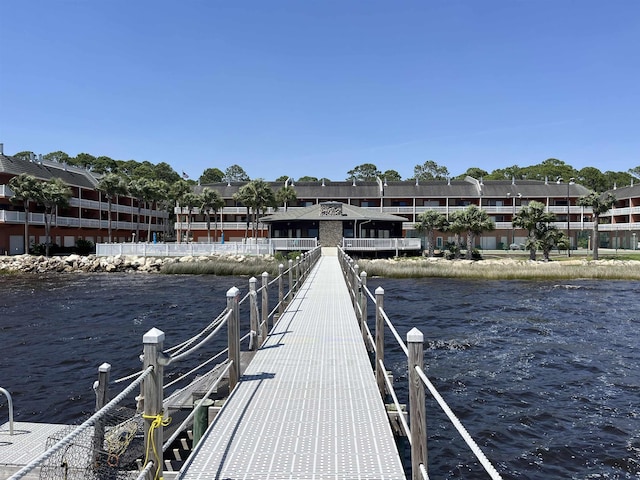 2289 Surf Rd Unit B4, Ochlockonee Bay, FL 32346 - dock featuring a water view