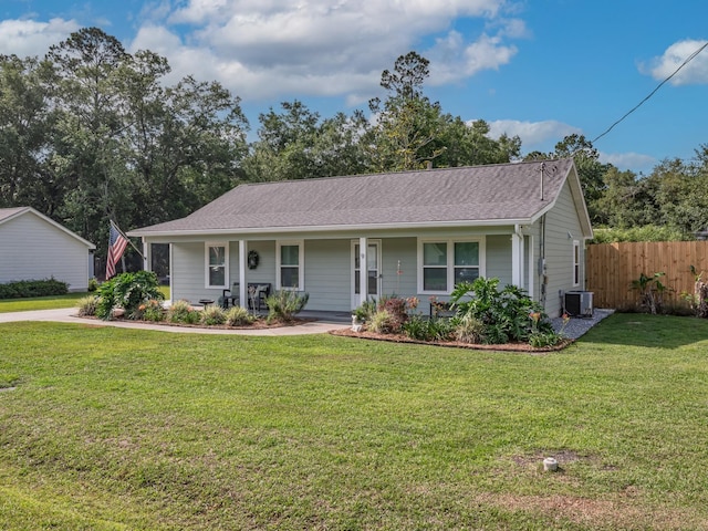 9 Pirates Cove Ln, Saint Marks, FL 32355 - ranch-style house featuring covered porch and roof with shingles