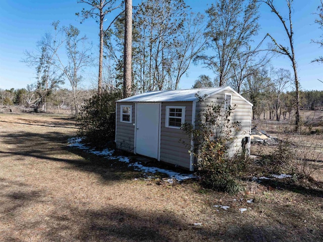 view of outdoor structure