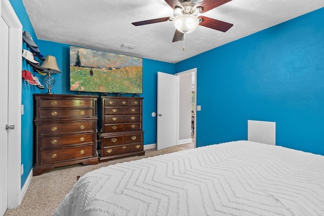 6812 Hill Gail Trl, Tallahassee, FL 32309 - carpeted bedroom featuring baseboards and ceiling fan