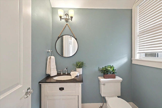 1261 Myrtle View Dr, Tallahassee, FL 32312 - half bathroom featuring toilet and vanity