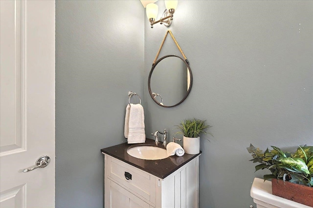 1261 Myrtle View Dr, Tallahassee, FL 32312 - half bathroom featuring vanity and toilet