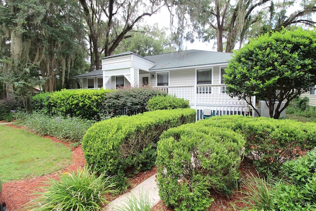 view of ranch-style home